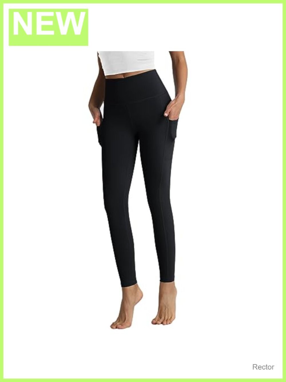 Women's High Waist Leggings with Pockets Cotton Yoga Athletic Capris